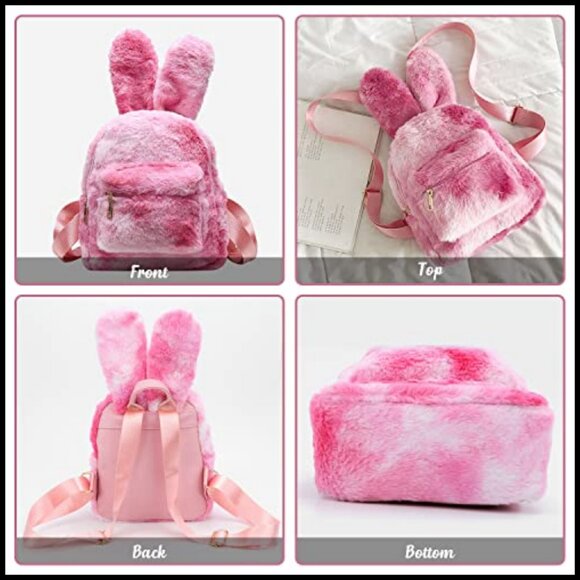 Cute Bunny Backpack Plush Shoulder Bag Satchel Kawaii Y2K Fashion main image 5